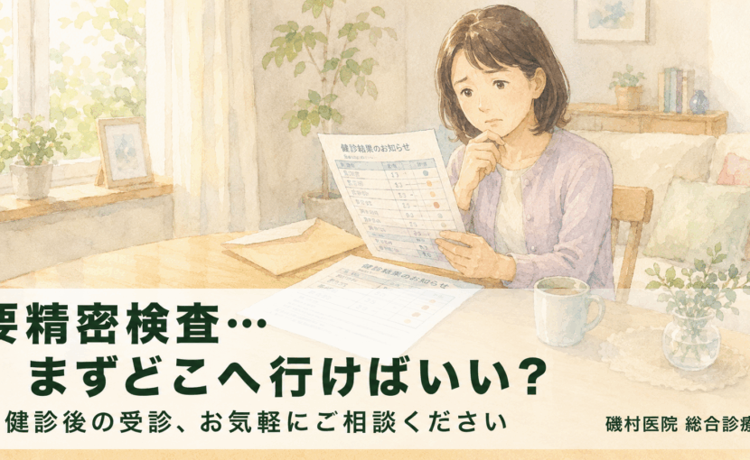 健診で要精密検査と言われたら?一宮市・磯村医院 総合診療科