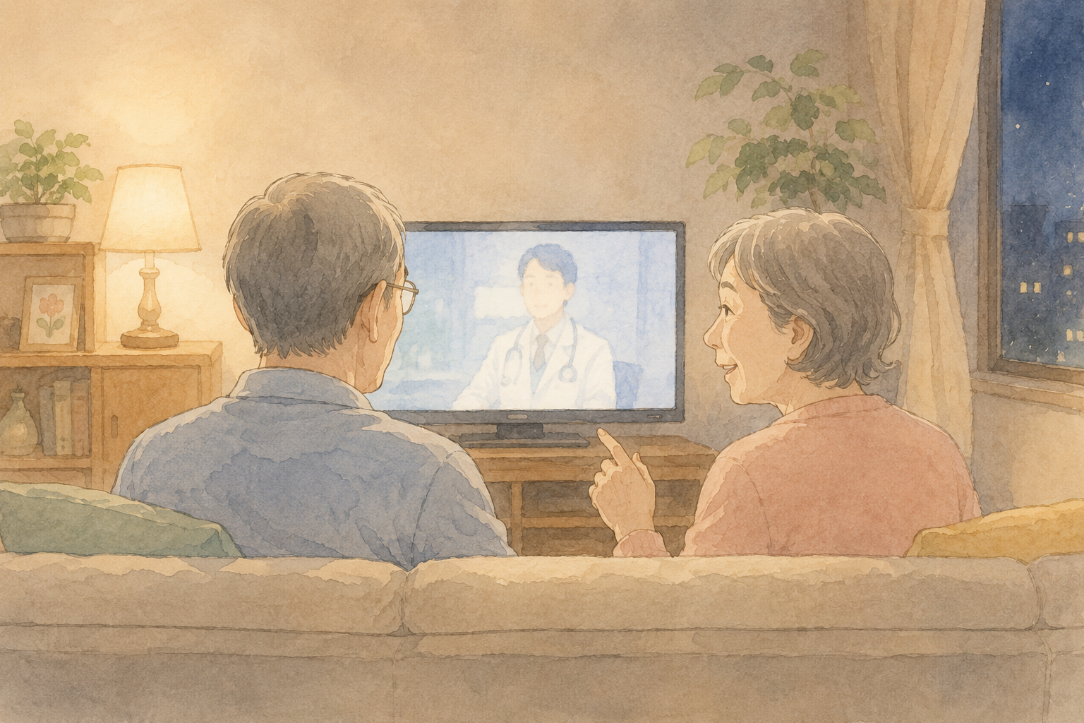 医療ドラマをきっかけに総合診療科に関心を持つ高齢夫婦